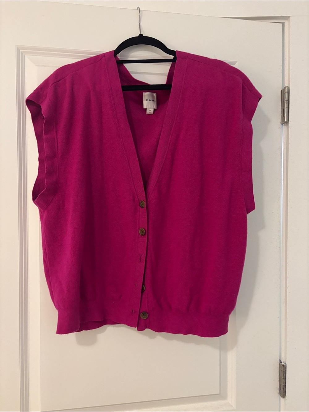 Anthropologie Fuchsia Vest - Picture 3 of 3